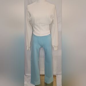 Betabrand Light Blue Bootcut Pants
